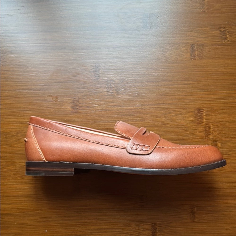 J. Crew Chestnut Brown Leather Penny Loafers - Picture 2 of 5